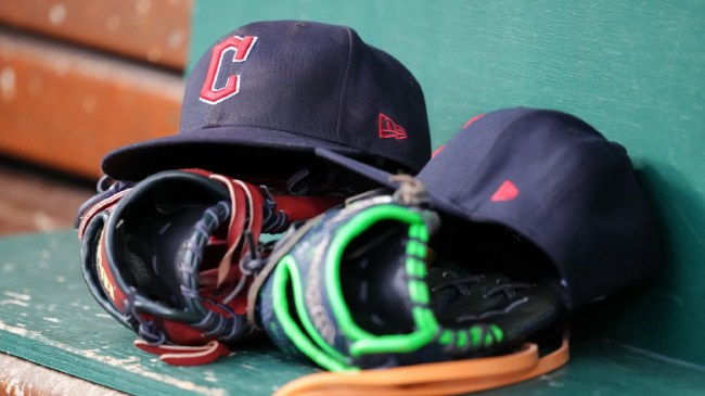 Cleveland baseball hats and gloves