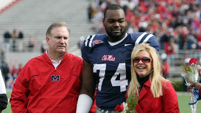 Michael Oher and the Tuohys on Senior Day