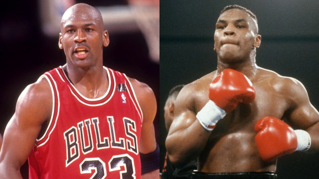 Michael Jordan and Mike Tyson