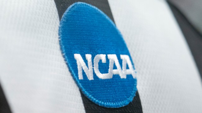 NCAA logo on referee uniform